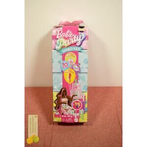 Barbie Party Unboxed Pet Birthday Series Doll Shimmerin’ Hearts